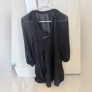 Long sleeve tiered dress